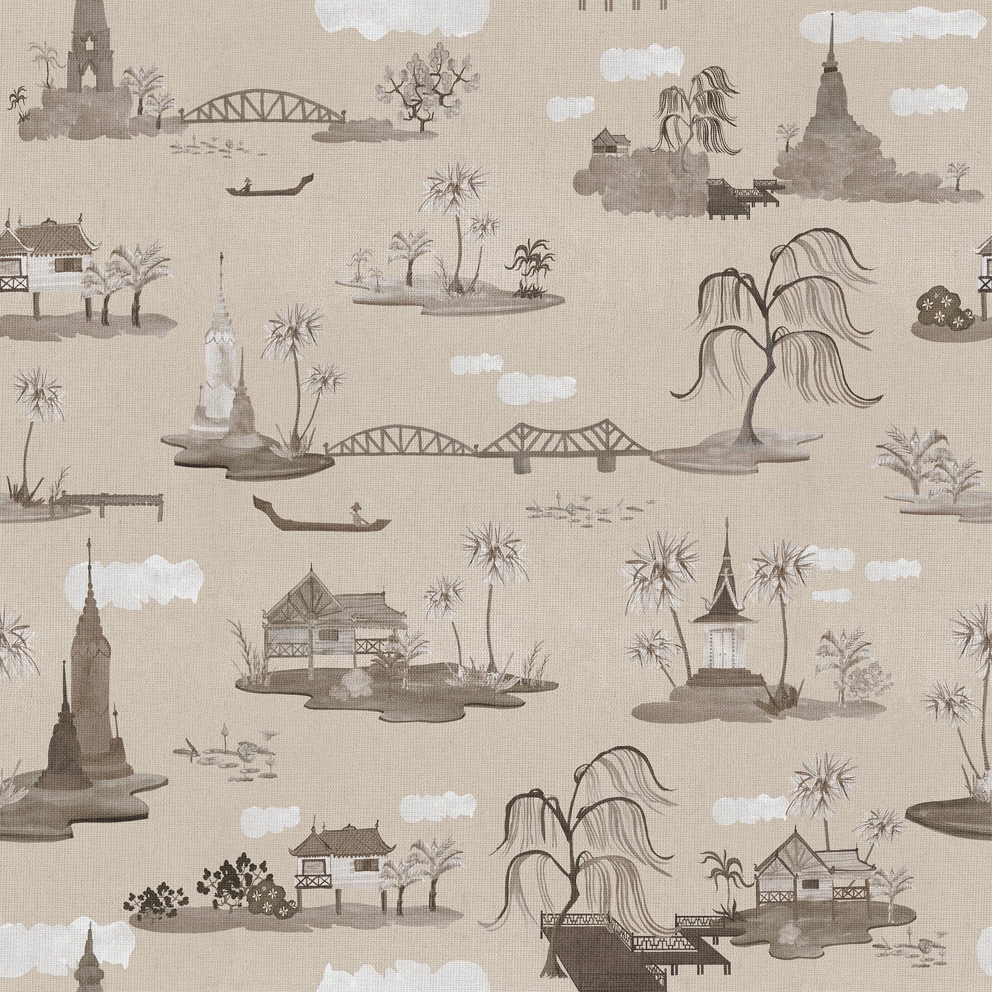 Kingdom of Wonder on Grasscloth