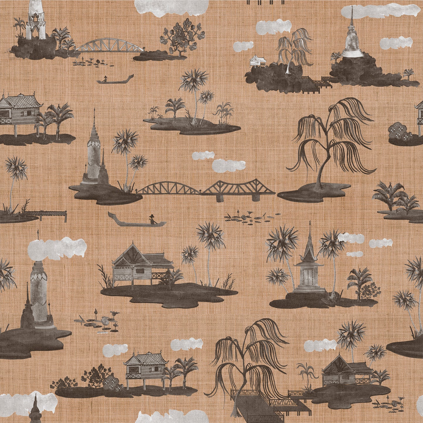 Kingdom of Wonder on Grasscloth