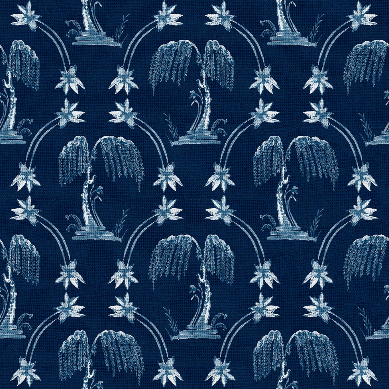 Petal Pavilion on Grasscloth