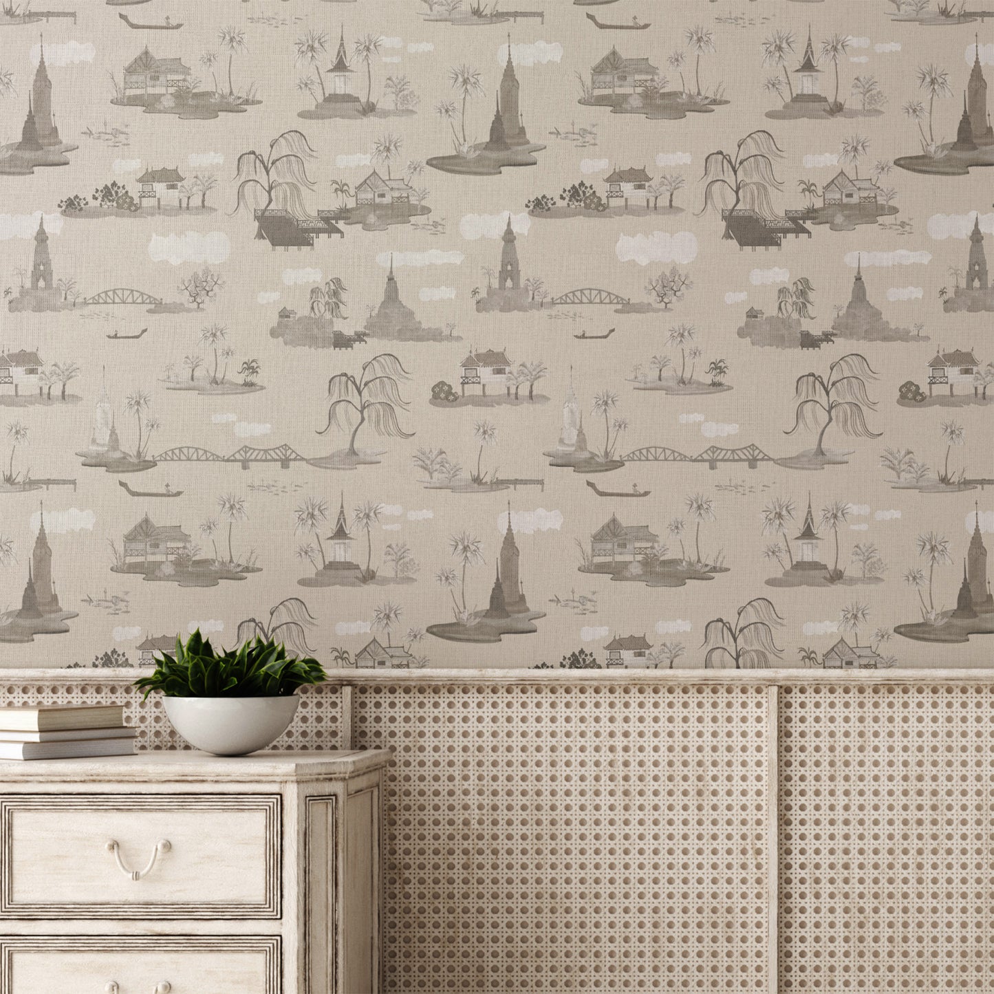 Kingdom of Wonder on Grasscloth