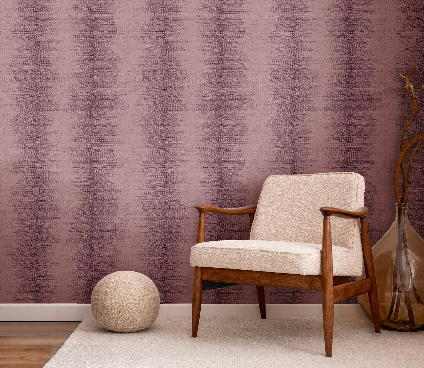 Phnom-enal Stripe on Grasscloth