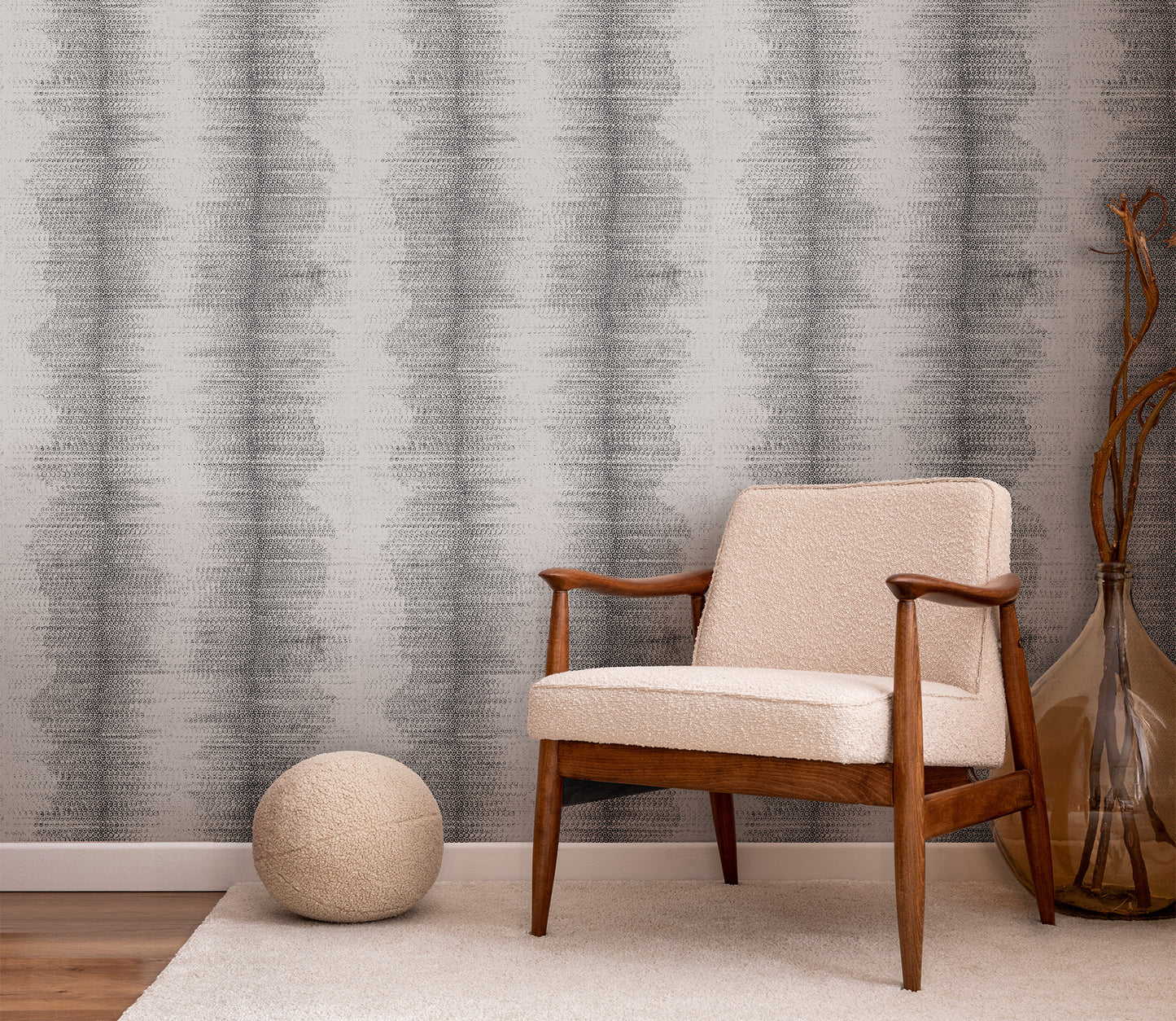 Phnom-enal Stripe on Grasscloth