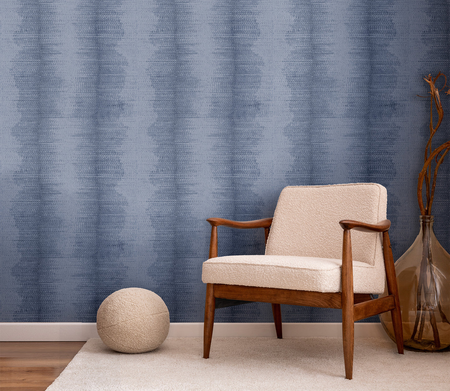 Phnom-enal Stripe on Grasscloth