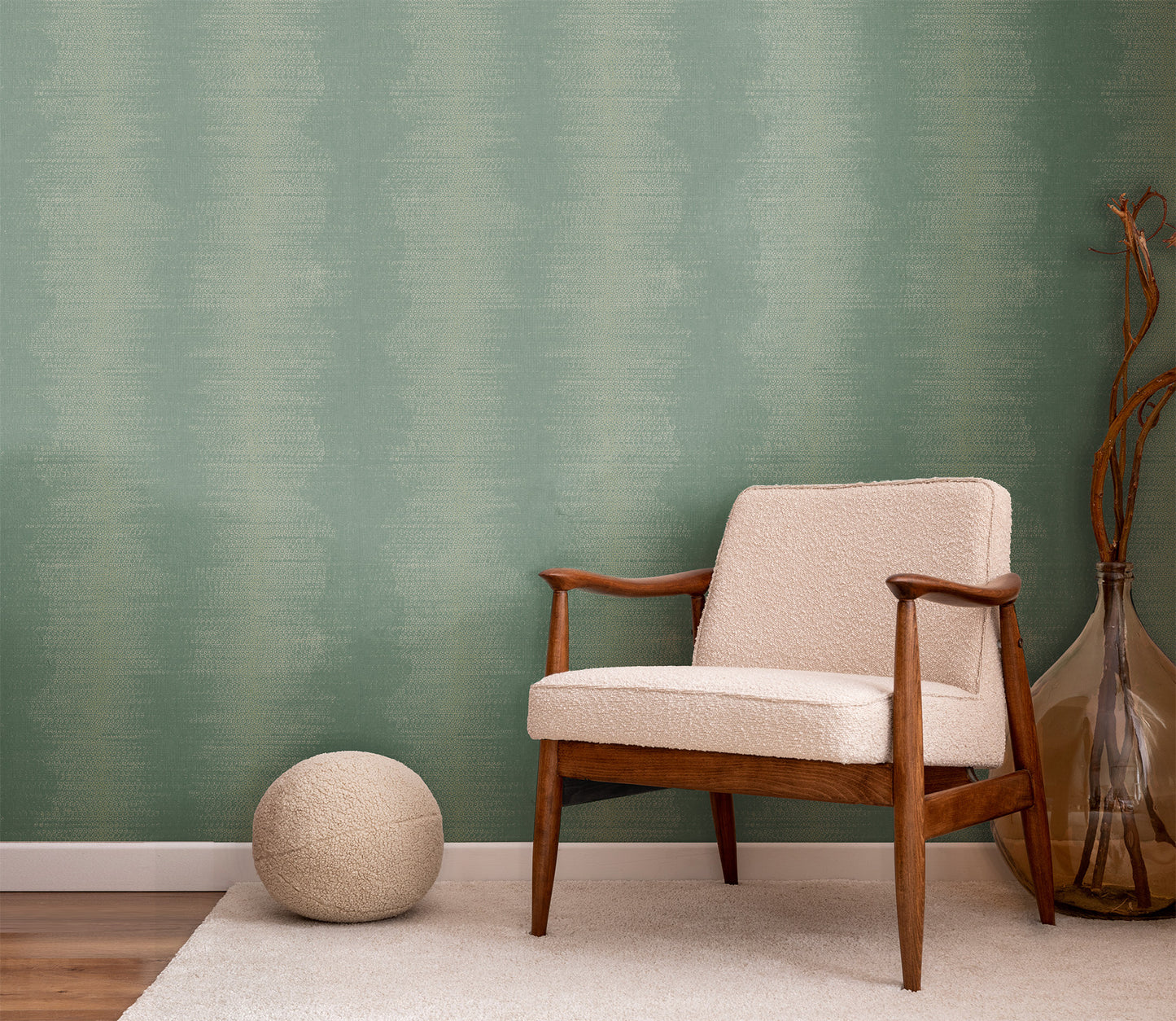 Phnom-enal Stripe on Grasscloth