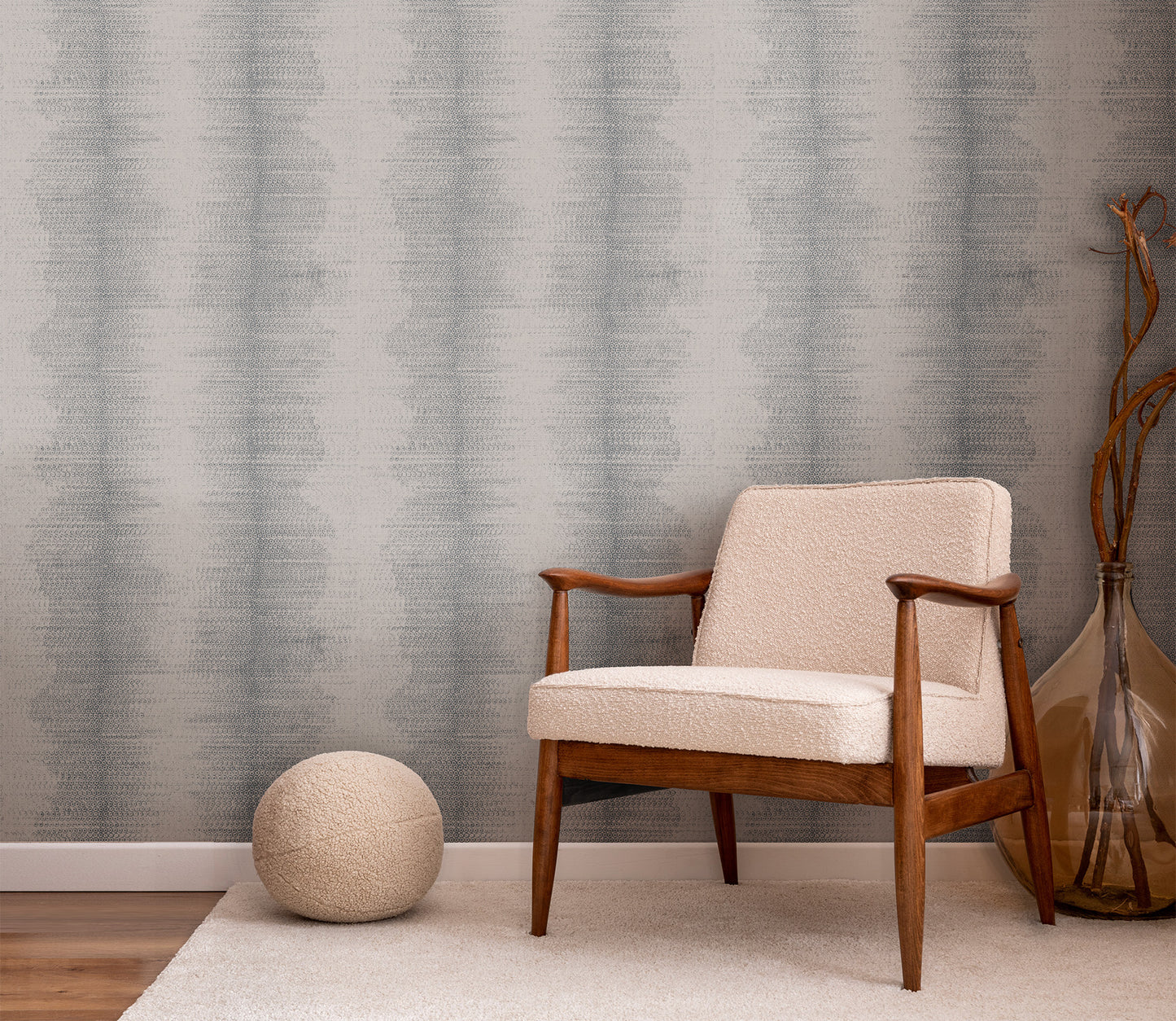 Phnom-enal Stripe on Grasscloth