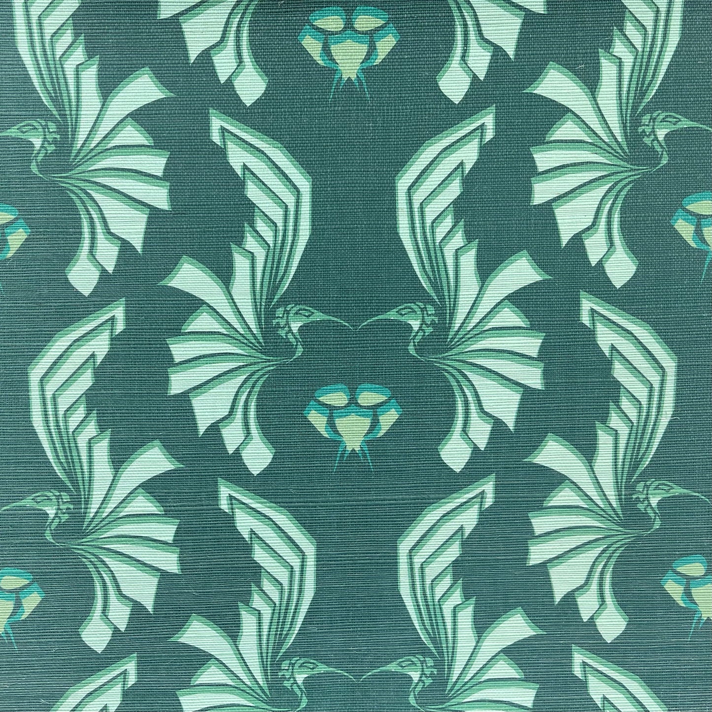 New Bird Damask on Sisal by PerePaix
