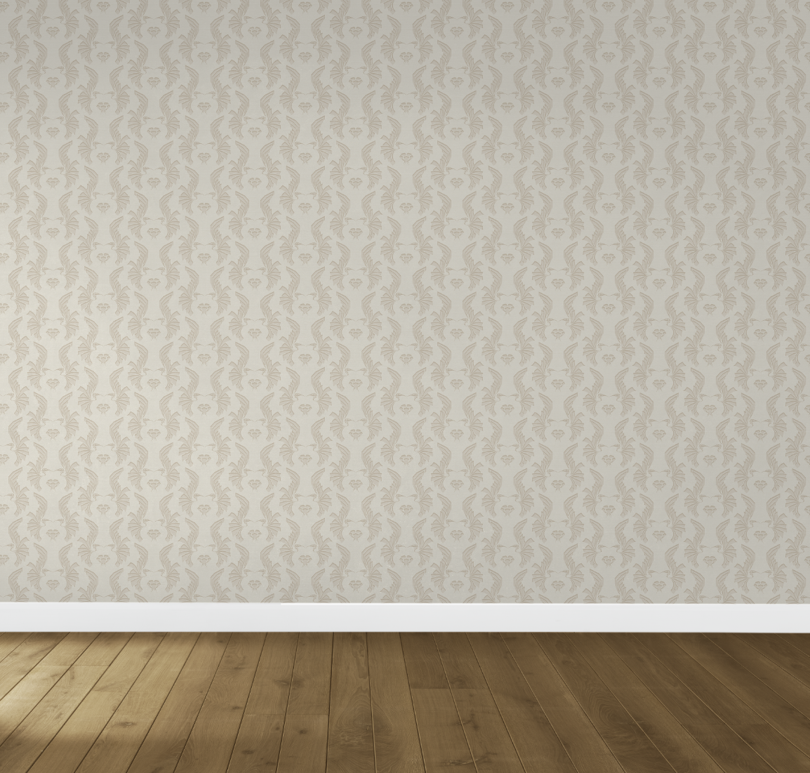 New Bird Damask on Sisal by PerePaix