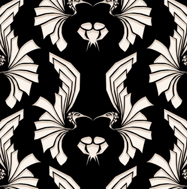 New Bird Damask by PerePaix