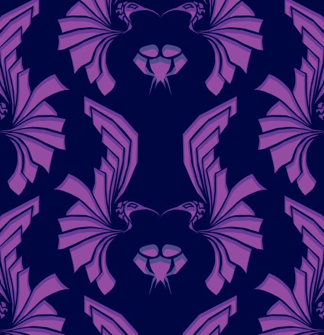 New Bird Damask by PerePaix