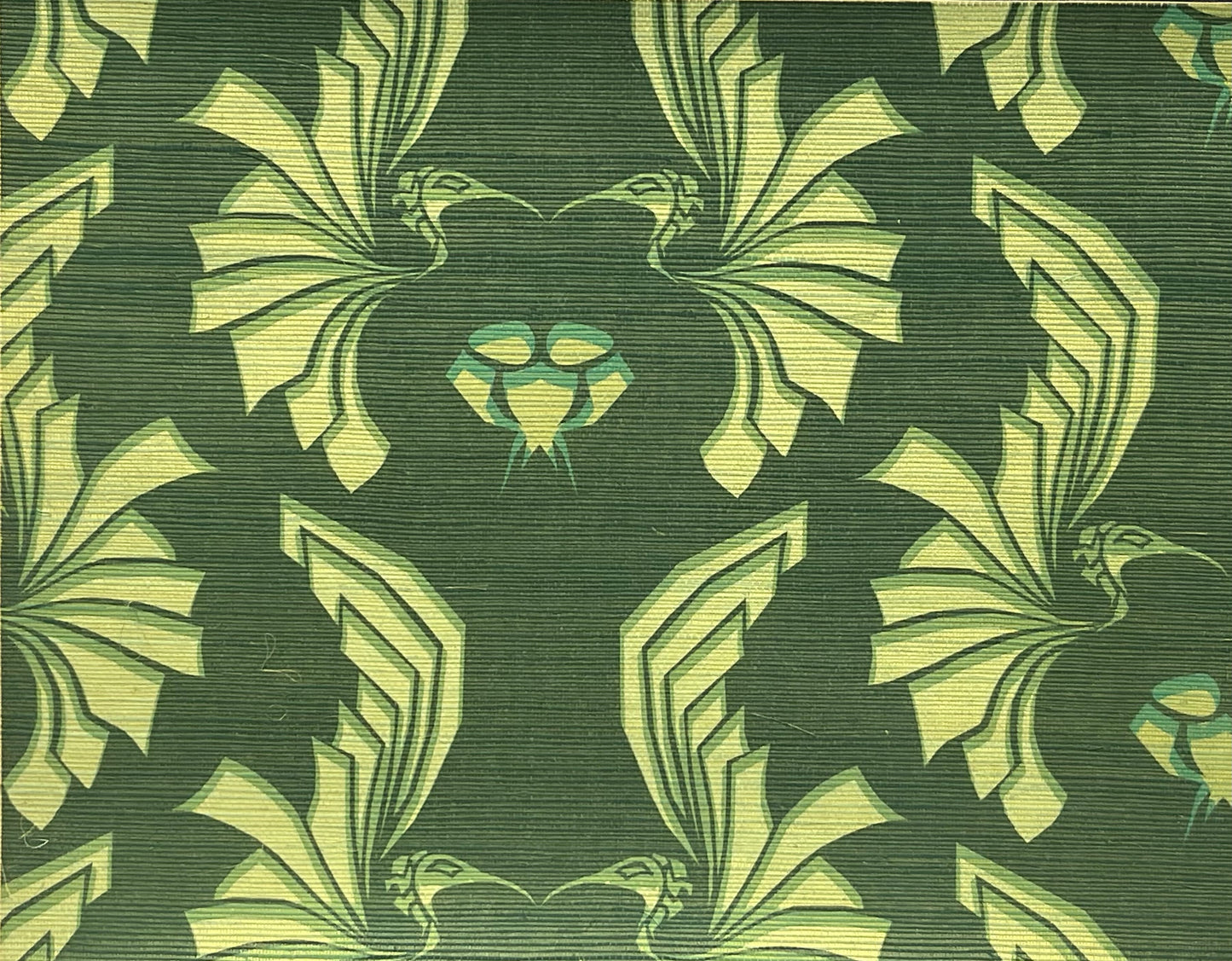 New Bird Damask on Sisal by PerePaix